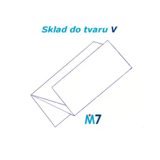 Papírový ručník skladu V, 1-vrstvý STANDART, zelené 5000 ks