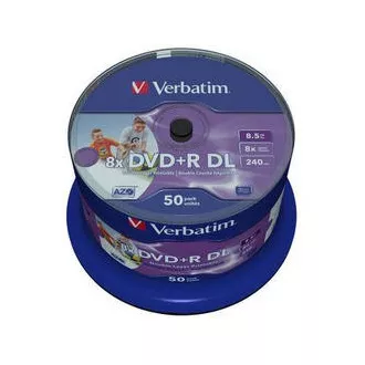 VERBATIM DVD+R(50-pack)DoubleLayer/Spindle/8X/8.5GB/Printable/NoID VERBATIM DVD+R(50-pack)DoubleLayer/Spindle/8X/8.5GB/Printable/NoID