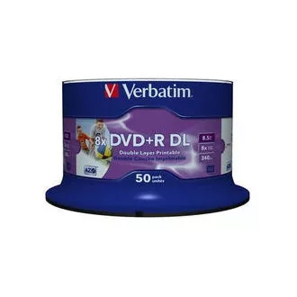 VERBATIM DVD+R(50-pack)DoubleLayer/Spindle/8X/8.5GB/Printable/NoID VERBATIM DVD+R(50-pack)DoubleLayer/Spindle/8X/8.5GB/Printable/NoID