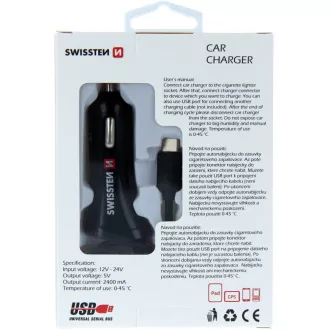 CL AUTONA. USB-C A USB 24A POW. SWISSTEN
