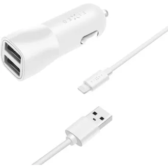 Nab+USB-C kab.,2xUSB, 15W, bílá FIXED Nab+USB-C kab.,2xUSB, 15W, bílá FIXED