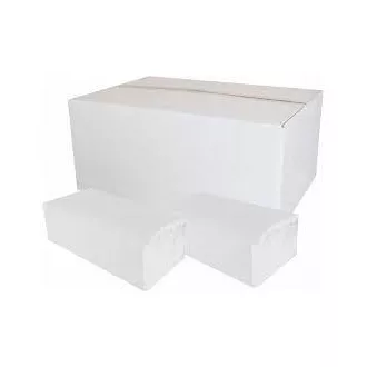 Ručníky pap. Z-Z 2vrs. bílé 100% celuloza 25x21cm 20x150ks=3000ks