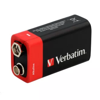 VERBATIM Alkalické baterie 9V, 1 PACK, 6LR61 VERBATIM Alkalické baterie 9V, 1 PACK, 6LR61