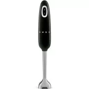 Smeg HBF11BLEU tyčový mixér, 700 W, 14850 RPM, turbo, 50\'s Style, protiskluzová rukojeť, černý