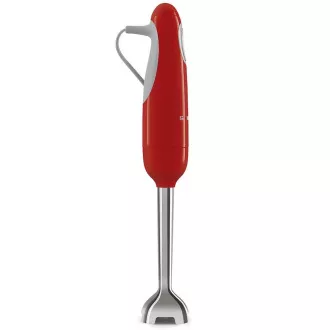 Smeg HBF11RDEU tyčový mixér, 700 W, 14850 RPM, turbo, 50\'s Style, protiskluzová rukojeť, červený Smeg HBF11RDEU tyčový mixér, 700 W, 14850 RPM, turbo, 50\'s Style, protiskluzová rukojeť, červený