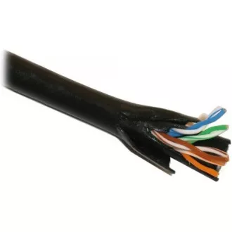 UTP kabel PlanetElite, Cat5E, drát, dvojitý venkovní PE+PE, černý, 305m, cívka UTP kabel PlanetElite, Cat5E, drát, dvojitý venkovní PE+PE, černý, 305m, cívka