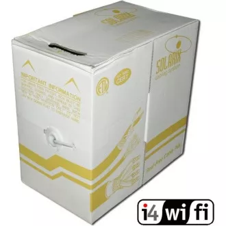 Instalační kabel Solarix UTP, Cat5E, licna, PVC, box 305m SXKL-5E-UTP-PVC-GY Instalační kabel Solarix UTP, Cat5E, licna, PVC, box 305m SXKL-5E-UTP-PVC-GY