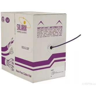 Instalační kabel Solarix UTP, Cat5E, drát, LSOH, box 305m SXKD-5E-UTP-LSOH Instalační kabel Solarix UTP, Cat5E, drát, LSOH, box 305m SXKD-5E-UTP-LSOH