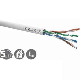 Instalační kabel Solarix FTP, Cat5E, drát, PVC, box 305m SXKD-5E-FTP-PVC Instalační kabel Solarix FTP, Cat5E, drát, PVC, box 305m SXKD-5E-FTP-PVC