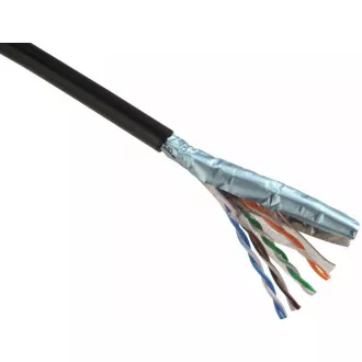Instalační kabel Solarix venkovní FTP, Cat5E, drát, PE, box 305m SXKD-5E-FTP-PE Instalační kabel Solarix venkovní FTP, Cat5E, drát, PE, box 305m SXKD-5E-FTP-PE