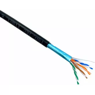 Instalační kabel Solarix venkovní FTP, Cat5E, drát, PE, box 305m SXKD-5E-FTP-PE Instalační kabel Solarix venkovní FTP, Cat5E, drát, PE, box 305m SXKD-5E-FTP-PE