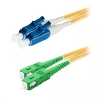 XtendLan duplexní patch kabel SM 9/125, OS2, LC(PC)-SC(APC), LS0H, 2m XtendLan duplexní patch kabel SM 9/125, OS2, LC(PC)-SC(APC), LS0H, 2m