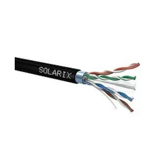 Instalační kabel Solarix venkovní FTP, Cat6, drát, PE, cívka 500m SXKD-6-FTP-PE Instalační kabel Solarix venkovní FTP, Cat6, drát, PE, cívka 500m SXKD-6-FTP-PE