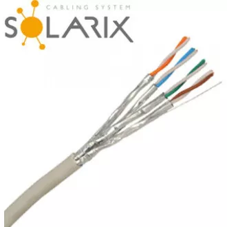 Instalační kabel Solarix STP, Cat6A, drát, LSOH, cívka 500m SXKD-6A-STP-LSOH Instalační kabel Solarix STP, Cat6A, drát, LSOH, cívka 500m SXKD-6A-STP-LSOH
