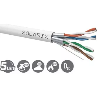 Instalační kabel Solarix STP, Cat6A, drát, LSOH, cívka 500m SXKD-6A-STP-LSOH Instalační kabel Solarix STP, Cat6A, drát, LSOH, cívka 500m SXKD-6A-STP-LSOH