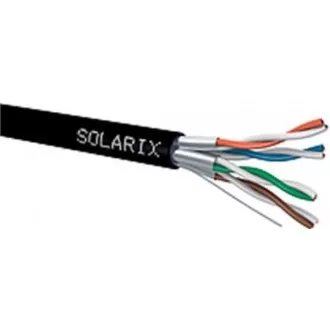 Instalační kabel Solarix STP, Cat6A, drát, PE, cívka 500m SXKD-6A-STP-PE Instalační kabel Solarix STP, Cat6A, drát, PE, cívka 500m SXKD-6A-STP-PE