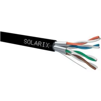 Instalační kabel Solarix STP, Cat6A, drát, PE, cívka 500m SXKD-6A-STP-PE Instalační kabel Solarix STP, Cat6A, drát, PE, cívka 500m SXKD-6A-STP-PE