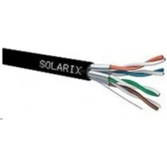 Instalační kabel Solarix STP, Cat6A, drát, PE, cívka 500m SXKD-6A-STP-PE Instalační kabel Solarix STP, Cat6A, drát, PE, cívka 500m SXKD-6A-STP-PE