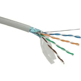 Instalační kabel Solarix FTP, Cat5E, licna, PVC, box 305m SXKL-5E-FTP-PVC-GY Instalační kabel Solarix FTP, Cat5E, licna, PVC, box 305m SXKL-5E-FTP-PVC-GY