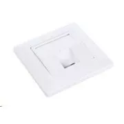 Solarix Zásuvka modulární pro 1 keystone pod omítku bílá SX9-1-0-WH