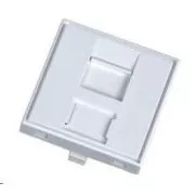 Modul neosazený 1x RJ45, 45x45 mm s prachovkou
