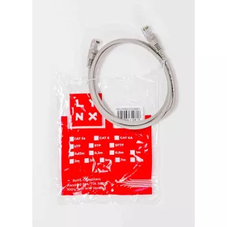 LYNX patch kabel Cat5E, UTP - 1, 5m, šedý LYNX patch kabel Cat5E, UTP - 1, 5m, šedý