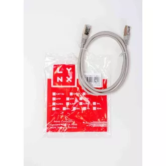 LYNX patch kabel Cat5E, FTP - 3m, šedý LYNX patch kabel Cat5E, FTP - 3m, šedý