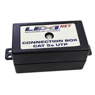LEXI-Net Spojovací box MINI UTP Cat5E narážecí, černá LEXI-Net Spojovací box MINI UTP Cat5E narážecí, černá
