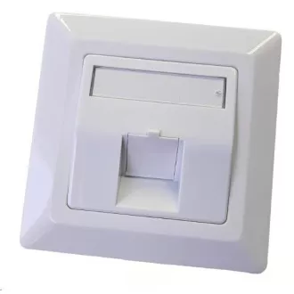 Zásuvka neosazená universální 1 port - 80x80 Zásuvka neosazená universální 1 port - 80x80