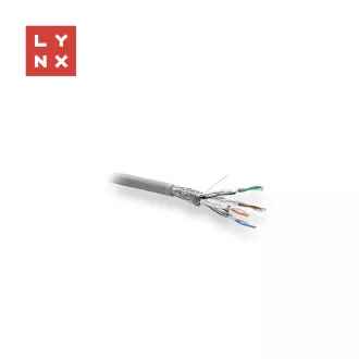 LYNX SFTP kabel, Cat6a, LSZH, celoměděný, vnitřní, šedý, cívka 500m LYNX SFTP kabel, Cat6a, LSZH, celoměděný, vnitřní, šedý, cívka 500m