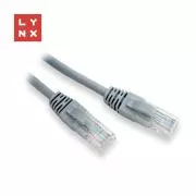 LYNX UTP patch kabel Cat5e, PVC, CCA, 0, 3m, šedý (balení obsahuje 10ks)
