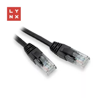 LYNX UTP patch kabel Cat5e, PVC, CCA, 0, 5m, černý (balení obsahuje 10ks) LYNX UTP patch kabel Cat5e, PVC, CCA, 0, 5m, černý (balení obsahuje 10ks)