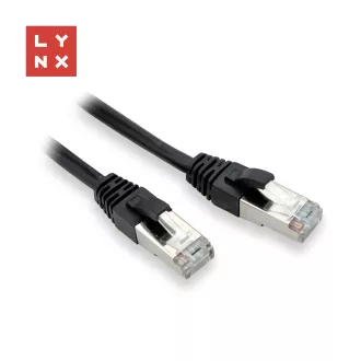 LYNX FTP patch kabel Cat5e PVC, CCA, 0, 1m, černý (balení obsahuje 10ks) LYNX FTP patch kabel Cat5e PVC, CCA, 0, 1m, černý (balení obsahuje 10ks)