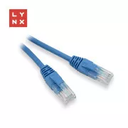 LYNX UTP patch kabel Cat5e, PVC, CCA, 0, 1m, modrý (balení obsahuje 10ks)