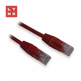 LYNX UTP patch kabel Cat5e, PVC, CCA, 20m, červený LYNX UTP patch kabel Cat5e, PVC, CCA, 20m, červený