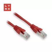 LYNX FTP patch kabel Cat5e PVC, CCA, 0, 5m, červený (balení obsahuje 10ks)