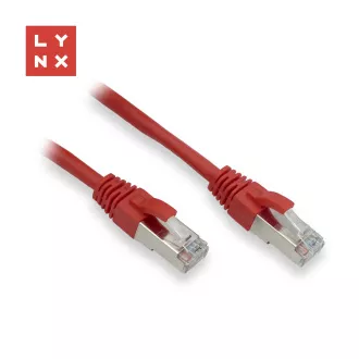 LYNX FTP patch kabel Cat5e PVC, CCA, 10m, červený LYNX FTP patch kabel Cat5e PVC, CCA, 10m, červený