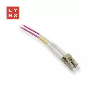 LYNX duplexní patch kabel MM, OM4, LC/LC, 50/125µm, 3m