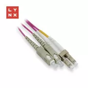 LYNX duplexní patch kabel MM, OM4, LC/SC, 50/125µm, 0, 5m