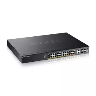 Zyxel XGS2220-30HP, L3 Access Switch, 400W PoE, 16xPoE+/10xPoE++, 24x1G RJ45 2x10mG RJ45, 4x10G SFP+ Uplink, incl. 1 yr