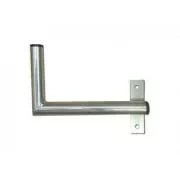 Držák antény na zeď u okna s pásem, pravé uchycení, galvanický zinek, délka 25cm, průměr 3, 2cm