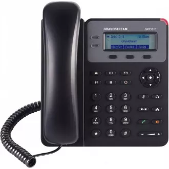 Grandstream GXP1610 [VoIP telefon - 1x SIP účet, HD audio, 3 program.tlačítka, switch 2xLAN 10/100Mbps]