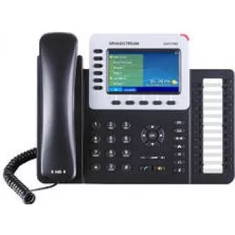 Grandstream GXP2160 [VoIP telefon - 6xSIP účet, HD audio, 5prog.tl. + 24 předvoleb, bluetooth, EHS, barevný LCD, 2x GLAN]