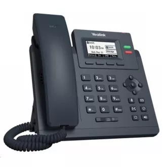 Yealink SIP-T31G IP telefon, 2, 3" 132x64 grafický, 2x RJ45 10/100/1000, PoE, 2x SIP, s adaptérem Yealink SIP-T31G IP telefon, 2, 3" 132x64 grafický, 2x RJ45 10/100/1000, PoE, 2x SIP, s adaptérem