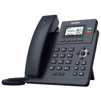 Yealink SIP-T31P IP telefon, 2, 3" 132x64 grafický, 2x RJ45 10/100, PoE, 2x SIP, s adaptérem Yealink SIP-T31P IP telefon, 2, 3" 132x64 grafický, 2x RJ45 10/100, PoE, 2x SIP, s adaptérem