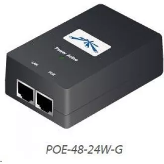 UBNT POE-48-24W-G [Gigabit PoE adaptér, 48V/0, 5A (24W), vč. napájecího kabelu]