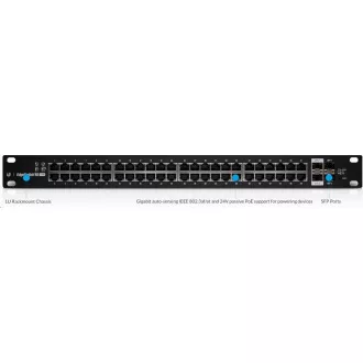 UBNT EdgeSwitch ES-48-500W [70Gbps, 500W, aktivní (802.3af/at) i pasivní (24V) PoE, 2xSFP, 2xSFP+, L2/L3]