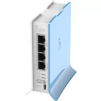 MikroTik hAP Lite (tower), 650MHz CPU, 32MB RAM, 4x LAN, integr. 2.4GHz Wi-Fi, WPS, vč. L4 MikroTik hAP Lite (tower), 650MHz CPU, 32MB RAM, 4x LAN, integr. 2.4GHz Wi-Fi, WPS, vč. L4