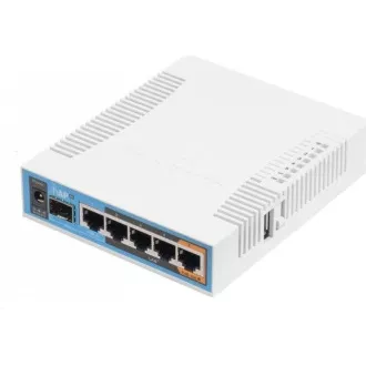 MikroTik hAP ac, 720MHz CPU, 128MB RAM, 5x LAN, 2.4+5GHz, Wi-Fi 802.11b/g/n/ac, SFP slot, vč. L4 MikroTik hAP ac, 720MHz CPU, 128MB RAM, 5x LAN, 2.4+5GHz, Wi-Fi 802.11b/g/n/ac, SFP slot, vč. L4