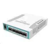MikroTik Cloud Router Switch CRS106-1C-5S, 400MHz CPU, 128MB RAM, 1xGLAN/SFP, 5xSFP slot, vč. L5 licence